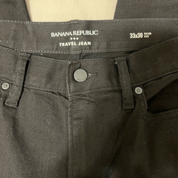 Black Banana Republic Slim Fit Travel Pant 33x30 - Picture 3 of 3